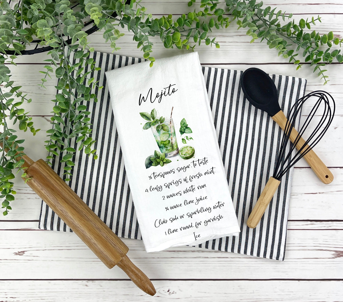 Cocktail Recipe DTF towel Transfer 5 inches wide- 20 Designs