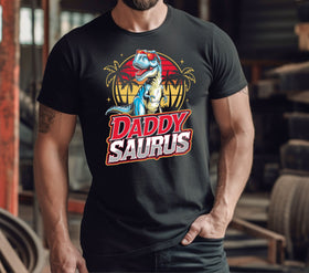 Daddy saurus with shades DTF Transfers