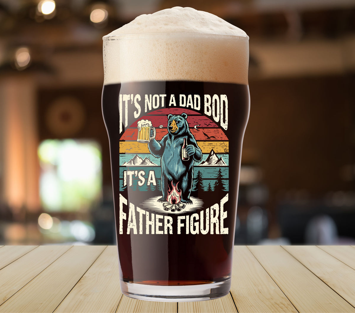 It's not a dad bod UV DTF Decals