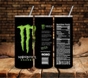Monster Black 2 vinyl tumbler wraps