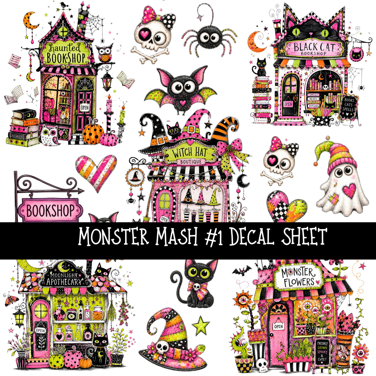 Monster Mash Decal sheets 4 designs available