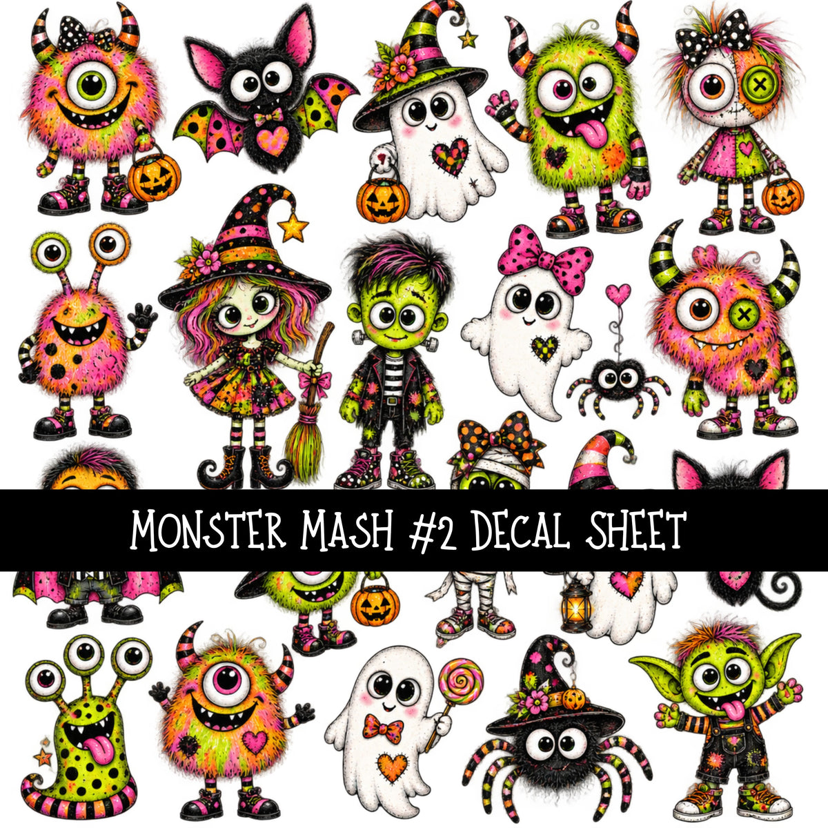 Monster Mash Decal sheets 4 designs available