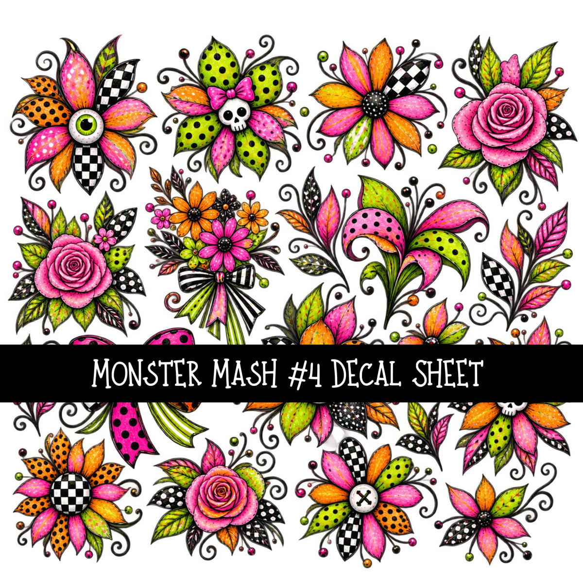 Monster Mash Decal sheets 4 designs available