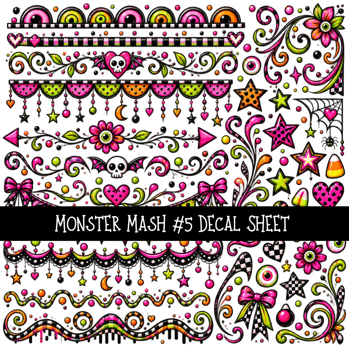 Monster Mash Decal sheets 4 designs available