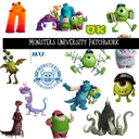 Monsters University - Doodle Patchwork Set