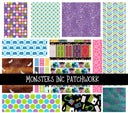 Monsters Inc-  Doodle Patchwork Set