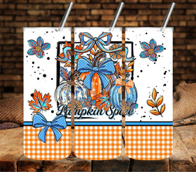 Pumpkin Spice Fall vinyl tumbler wraps