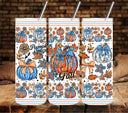 Pumpkin spice fall UV DTF  tumbler wraps