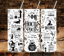 Hocus Pocus Black UV DTF  tumbler wraps