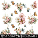 Moo-d Swings Torn Pages UV DTF Decal sheets