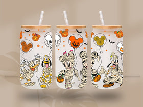 Mouse Halloween UV DTF Libbey 16oz wrap