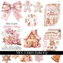 Mrs. Claus Bakery UV DTF Decal Sheet