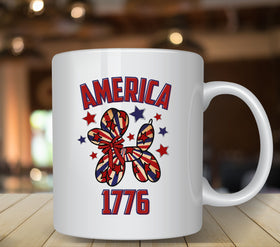 America 1776 Balloon Dog UV DTF Decals