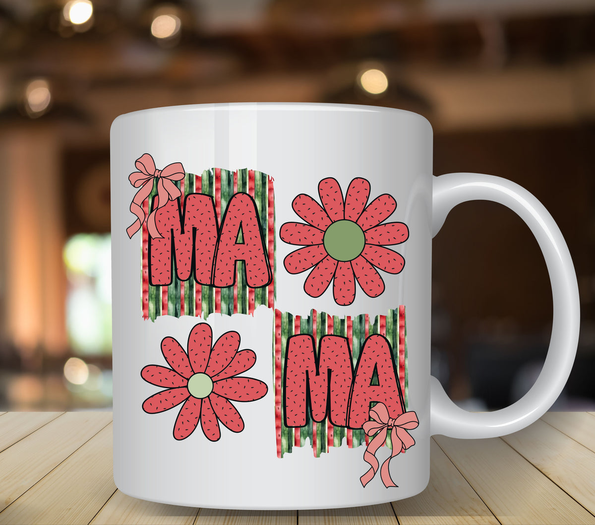 Mama watermelon  UV DTF Decals