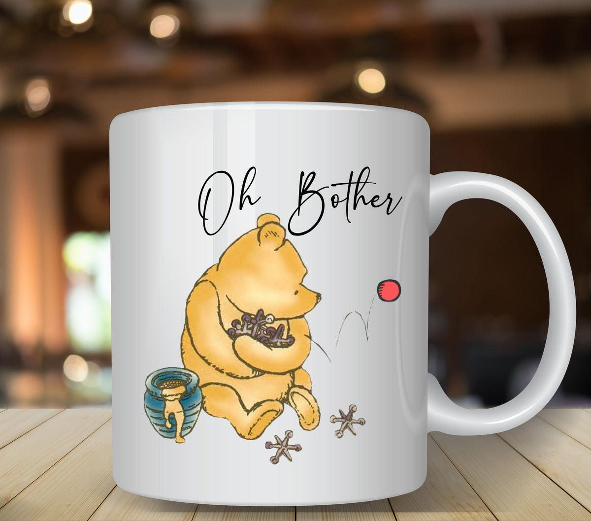 Oh Bother Bear UV DTF Decals