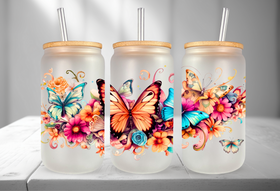 Butterfly UV DTF 16oz libbey wrap