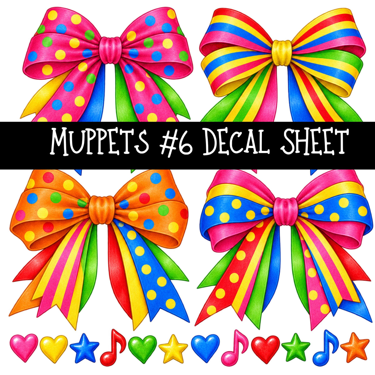 Muppets UV DTF Decal sheets 8 Designs available