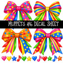 Muppets UV DTF Decal sheets 8 Designs available