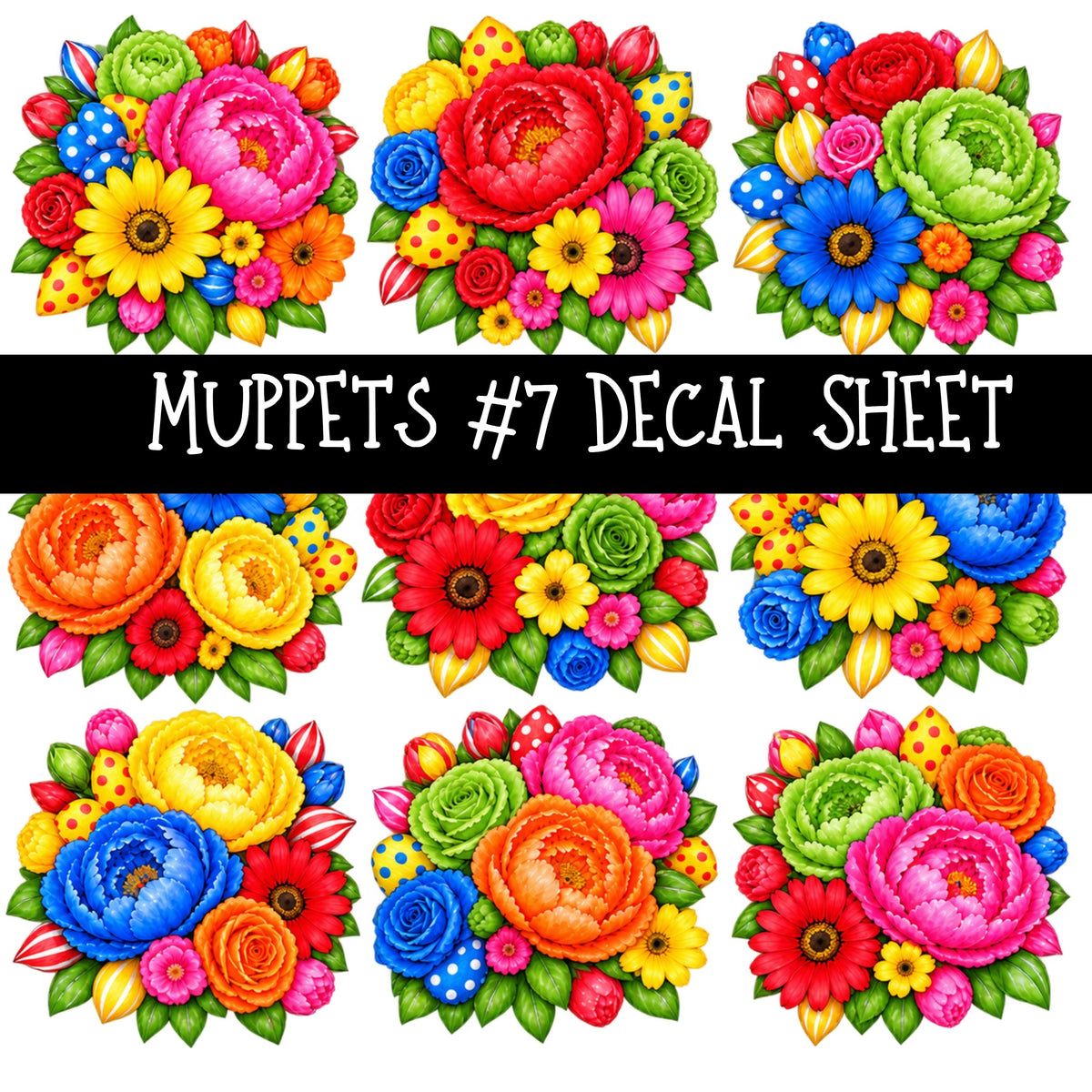 Muppets UV DTF Decal sheets 8 Designs available