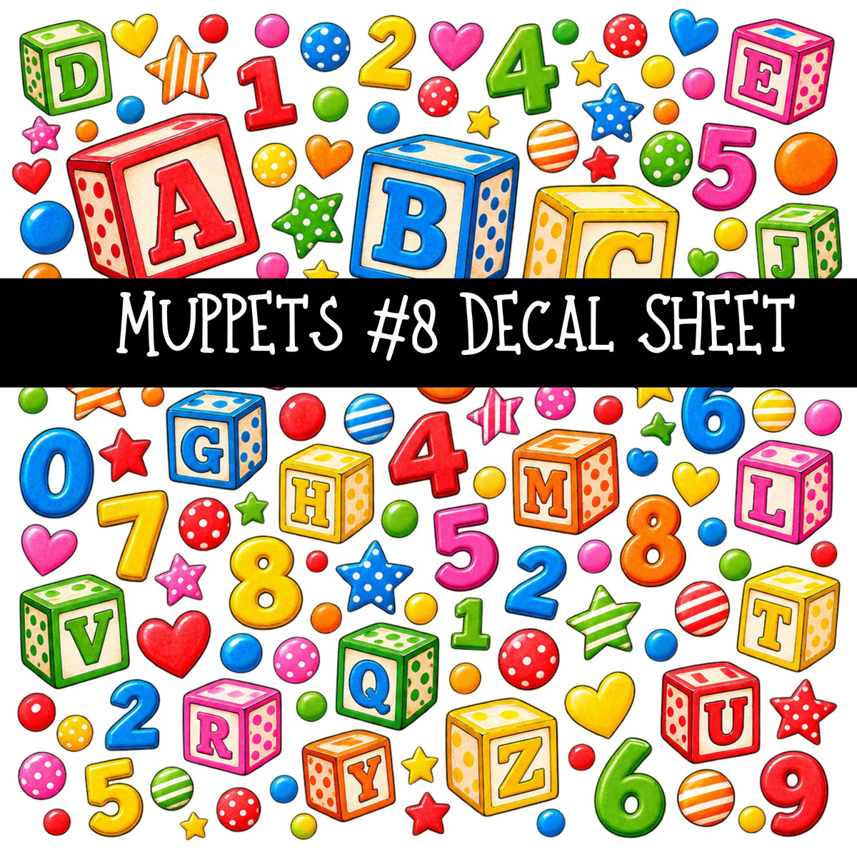 Muppets UV DTF Decal sheets 8 Designs available