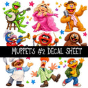 Muppets UV DTF Decal sheets 8 Designs available