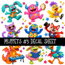 Muppets UV DTF Decal sheets 8 Designs available