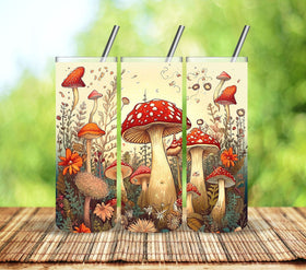 Mushroom Vinyl tumbler wraps