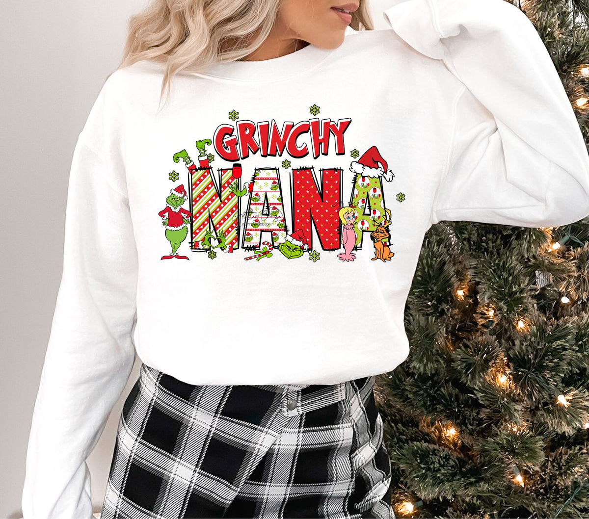 Grinchy Nana DTF Transfers