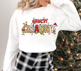 Grinchy Granny DTF Transfers