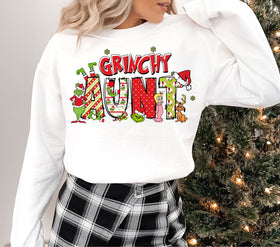 Grinchy Aunt DTF Transfers