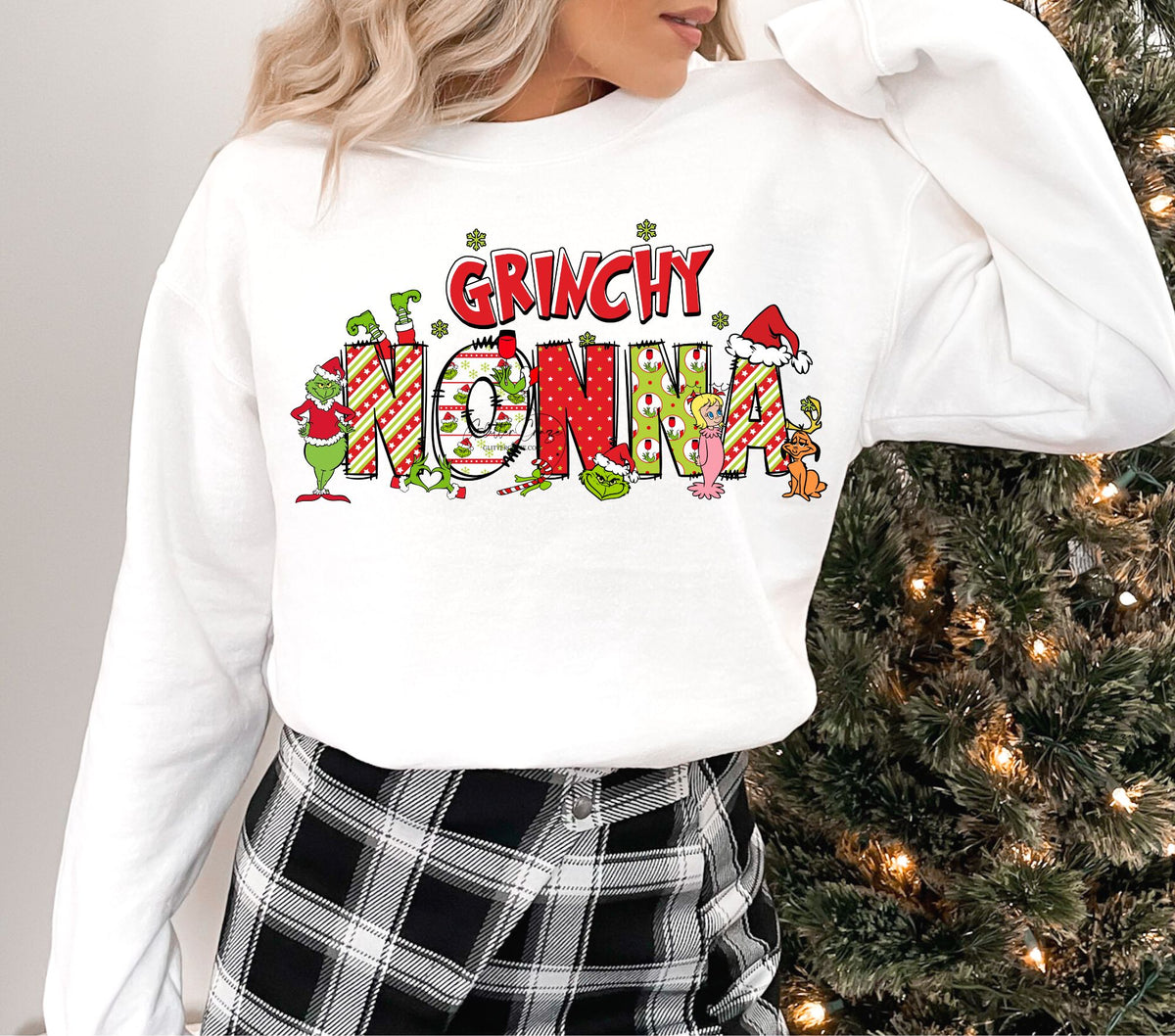 Grinchy Nonna DTF Transfers
