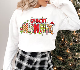 Grinchy Nanny DTF Transfers