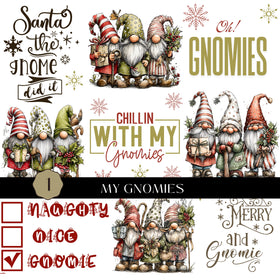 My Gnomies UV DTF Decal Sheet