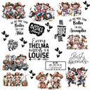 My Ride or Die Best Friend UV DTF Decal sheet