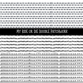 My Ride or die Doodle Patchwork Set