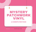 Mystery Patchwork Vinyl Packs- Each pack includes 12 Sheets of Patchwork Vinyl