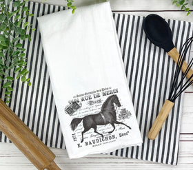 French Horse DTF Transfers for pillows and towels