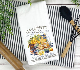 Lemon berry DTF Transfers for pillows and towels