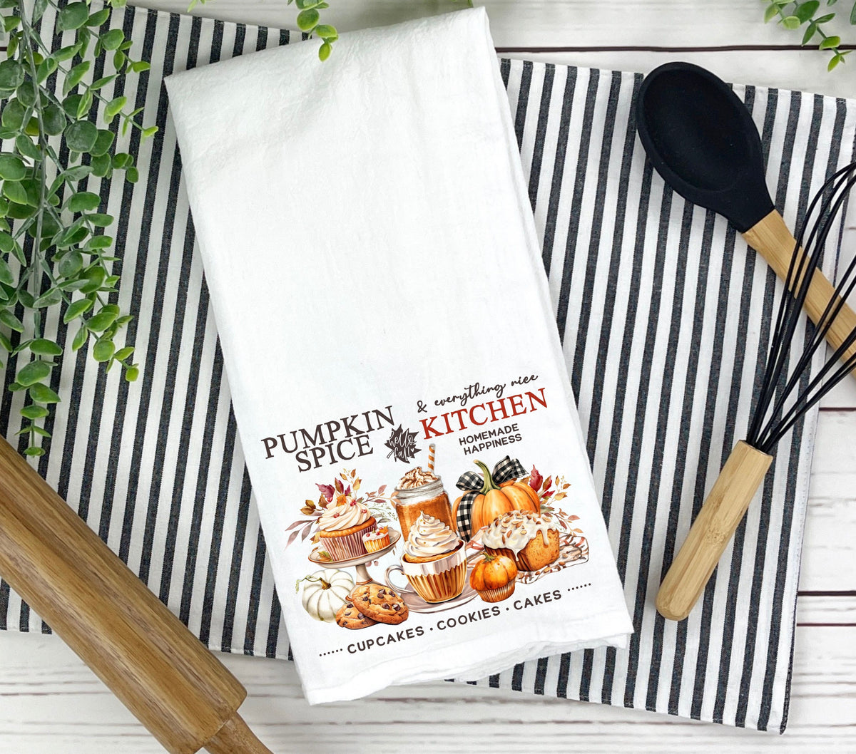 Pumpkin Spice and Everything Nice fall DTF Transfers for pillows and towels