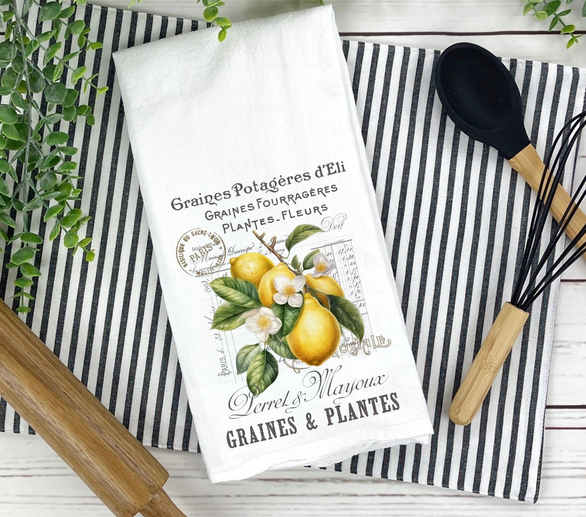 Lemons DTF Transfers for pillows and towels