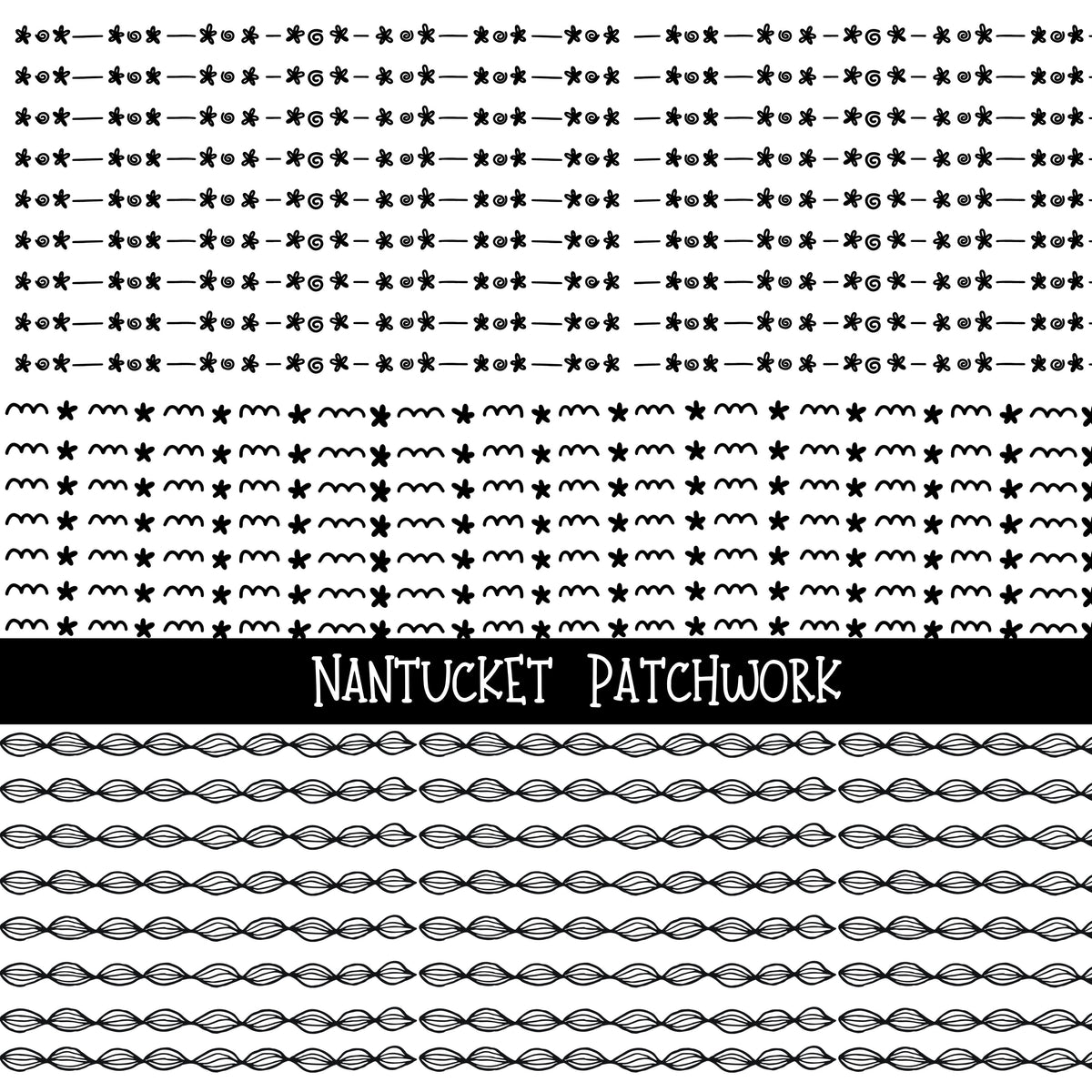 Nantucket Doodle Patchwork Set