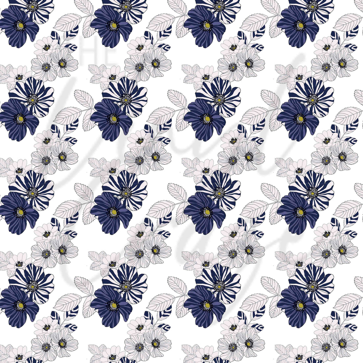 Nautical Florals Adhesive Vinyl