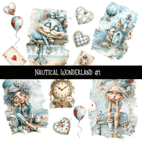 Nautical Wonderland UV DTF Decal sheets 5 design sheets available