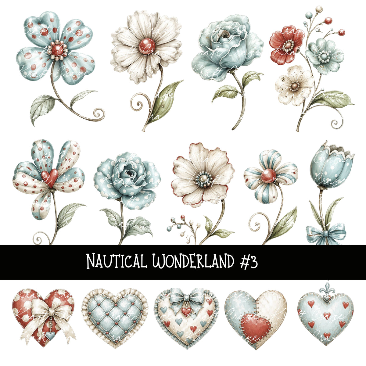 Nautical Wonderland UV DTF Decal sheets 5 design sheets available