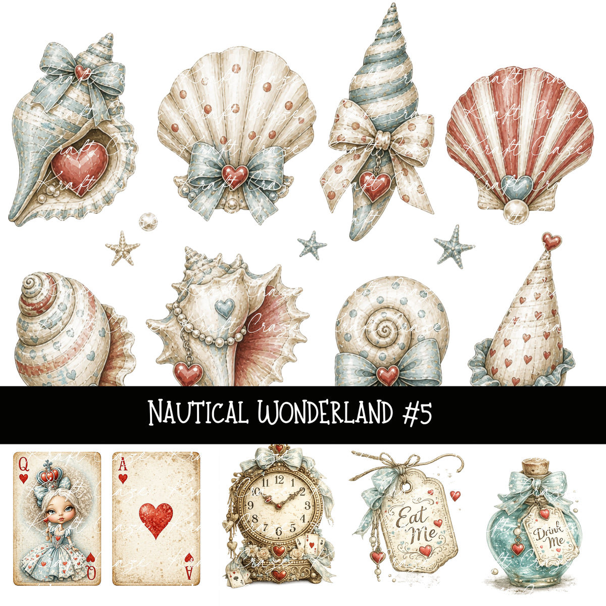 Nautical Wonderland UV DTF Decal sheets 5 design sheets available