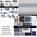 Navy Doodle Patchwork Set
