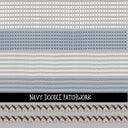 Navy Doodle Patchwork Set