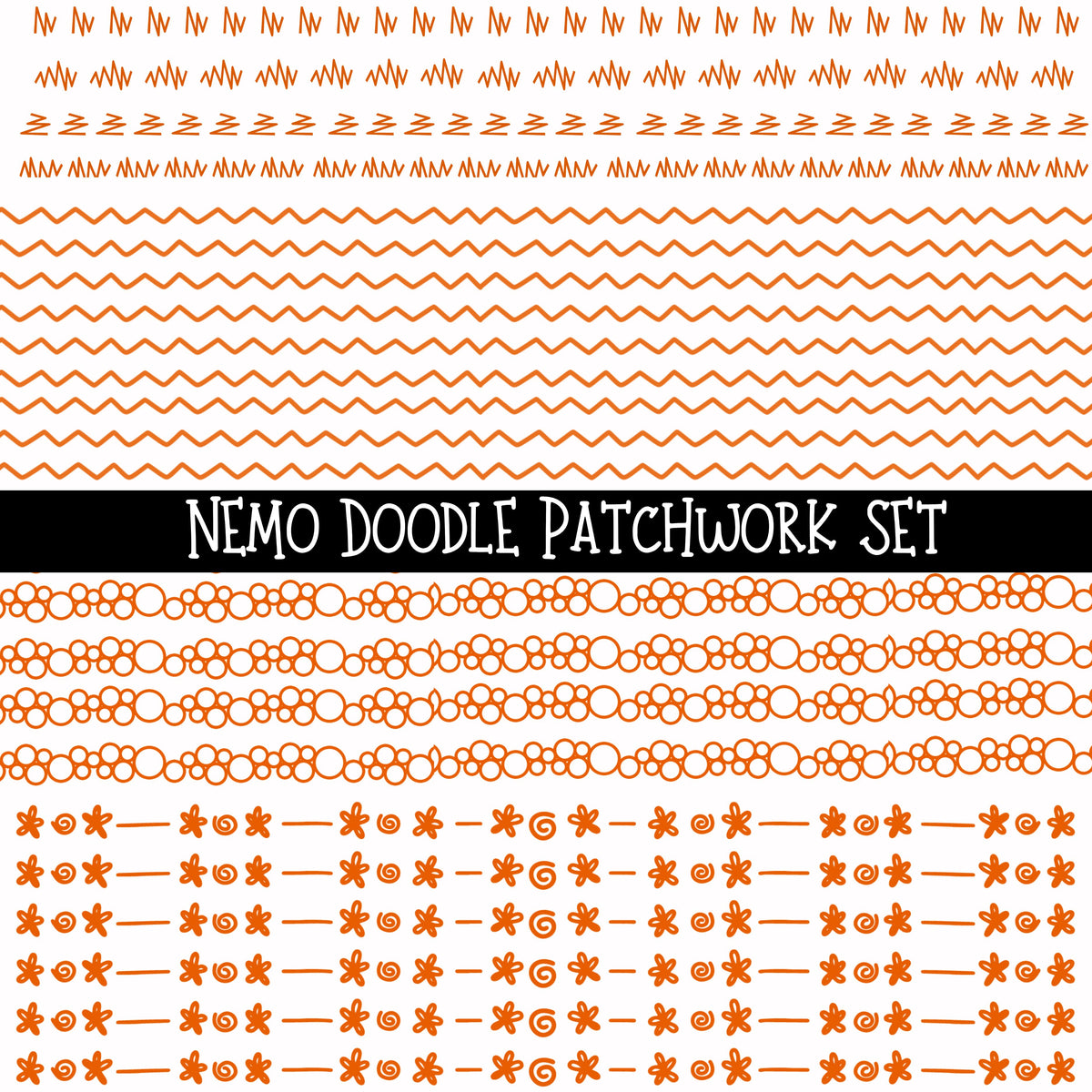 Nemo Doodle Patchwork Set