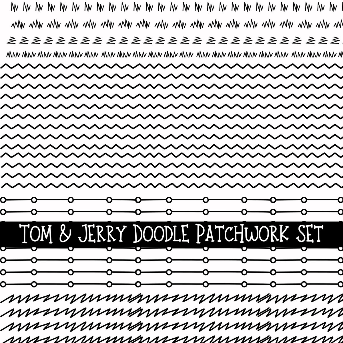 Tom & Jerry Doodle Patchwork Set