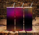 Neon Dot Pattern UV DTF tumbler wraps